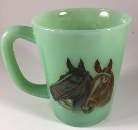 ספל קפה מזכוכית - ראשי סוסים-רוסו בלעדי-מוסר ארהב