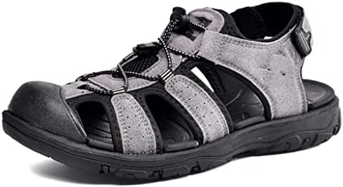 Xmtxzym גברים מזדמנים סנדלים חיצוניים קיץ נעלי חוף יחידות נושמות נעליים אתלטיות רכות נעליים זכר אתלטיות