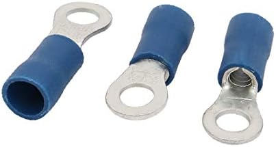 50 יחידות קרוואנים 5.5-5 מחבר מסוף מלחץ טבעת מבודד מראש כחול לחוט 12-10 (50 יחידות קרוואנים 5.5-5 לפני אנילו מלחץ מסוף קונקטור אזול פרה