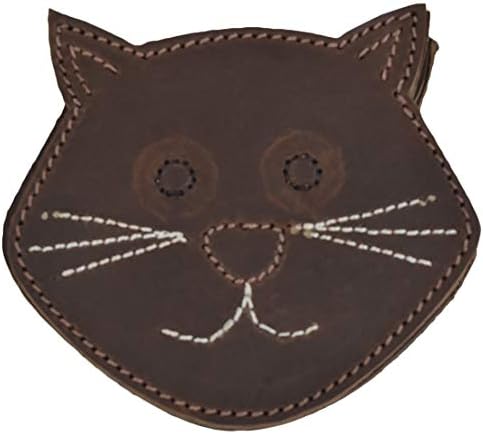 הסתר & מגבר; לשתות, חתול שפם עור עבה עמיד / תחתיות בצורת חמוד חוות חיות בעבודת יד:: חום בורבון