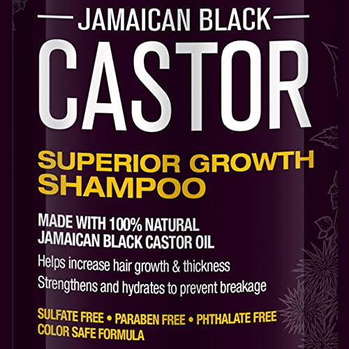 כימאי שיער צמיחה מעולה שמפו קיק שחור ג ' מייקני 33.8 עוז. - שמפו ללא סולפט עשוי מרכיבים טבעיים